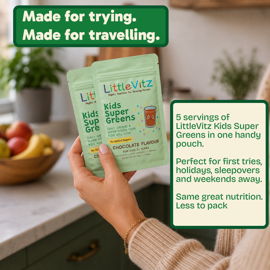 Kids Super Greens Trial & Travel Pouch